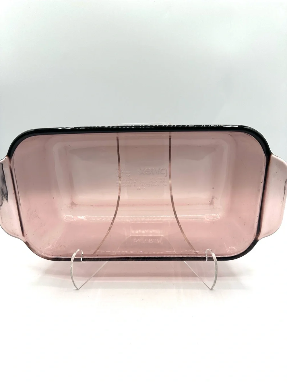 Pyrex Cranberry Loaf Pan #213-R - Picture 4 of 11